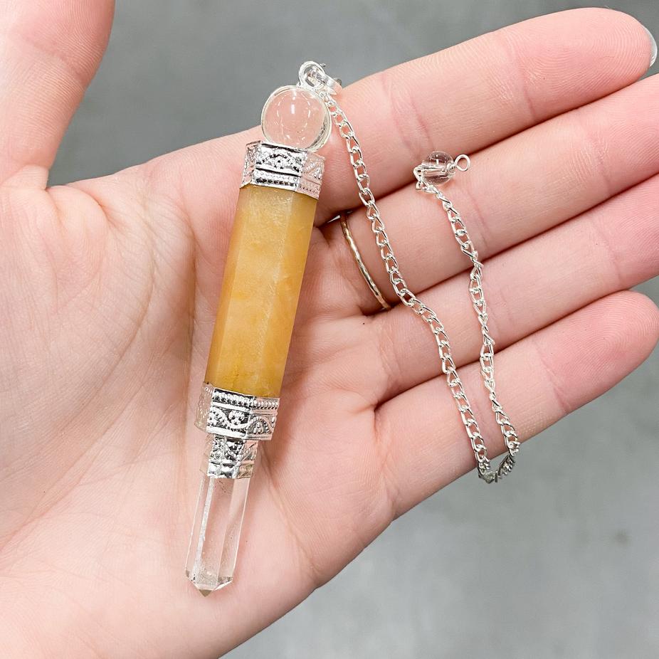 Yellow Aventurine Long Pendulum